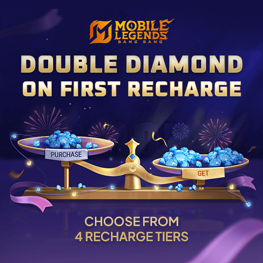 Mobile Legends First Top Up banner